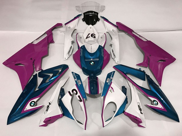 Alien Blue and White 2009-2014 S1000RR Motorcycle Fairings Alien Blue and White 2009-2014 S1000RR Motorcycle Fairings