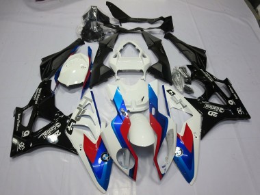 Alien Blue and White 2009-2014 S1000RR Motorcycle Fairings