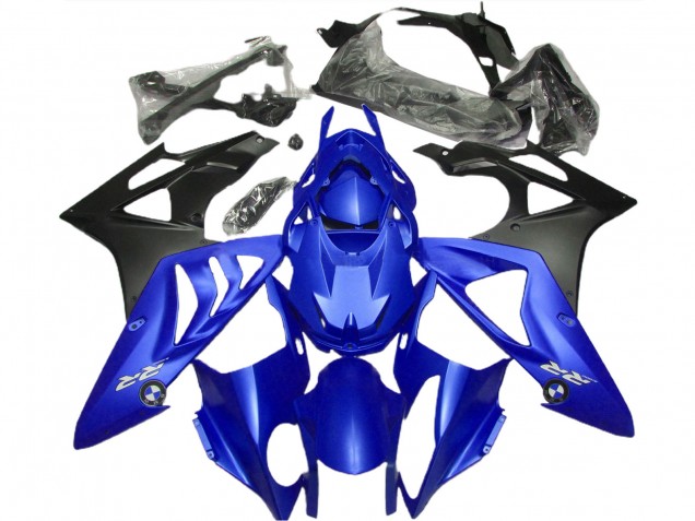 Alien Blue and White 2009-2014 S1000RR Motorcycle Fairings
