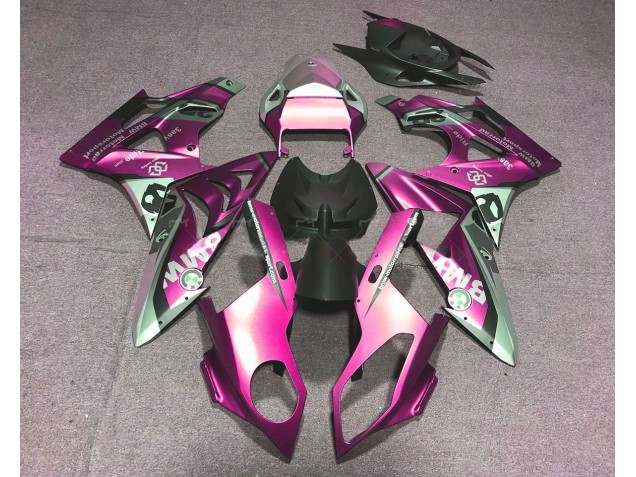 Alien Blue and White 2009-2014 S1000RR Motorcycle Fairings