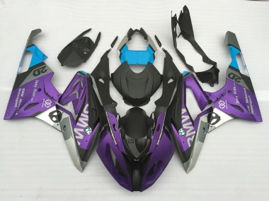 Alien Blue and White 2009-2014 S1000RR Motorcycle Fairings