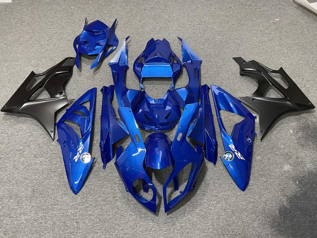 Alien Blue and White 2009-2014 S1000RR Motorcycle Fairings
