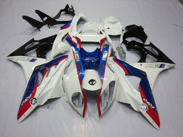 Alien Blue and White 2009-2014 S1000RR Motorcycle Fairings