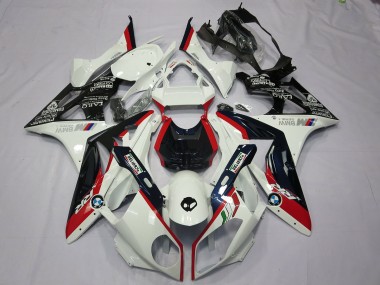 Alien Blue and White 2009-2014 S1000RR Motorcycle Fairings
