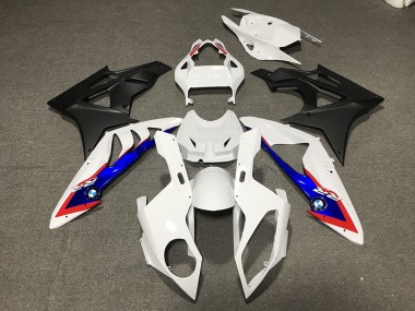 Alien Blue and White 2009-2014 S1000RR Motorcycle Fairings