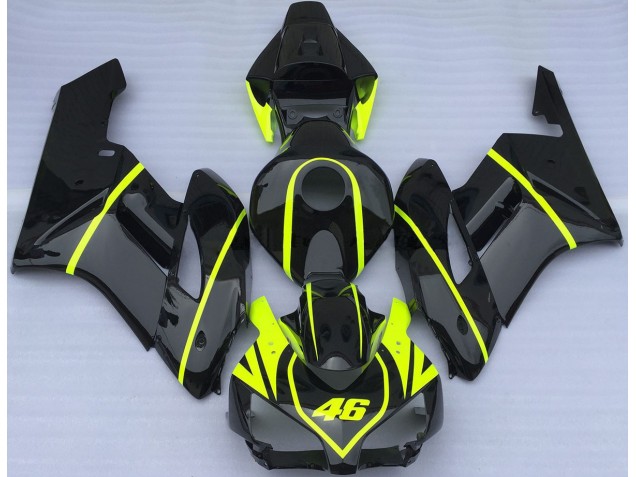 All Black and High Viz 46 2004-2005 CBR1000RR Motorcycle Fairings