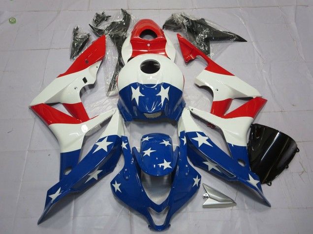American Flag 2007-2008 CBR600RR Motorcycle Fairings American Flag 2007-2008 CBR600RR Motorcycle Fairings