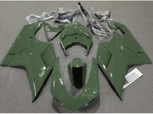 Army Green Gloss 2007-2014 Ducati 848 1098 1198 Motorcycle Fairings