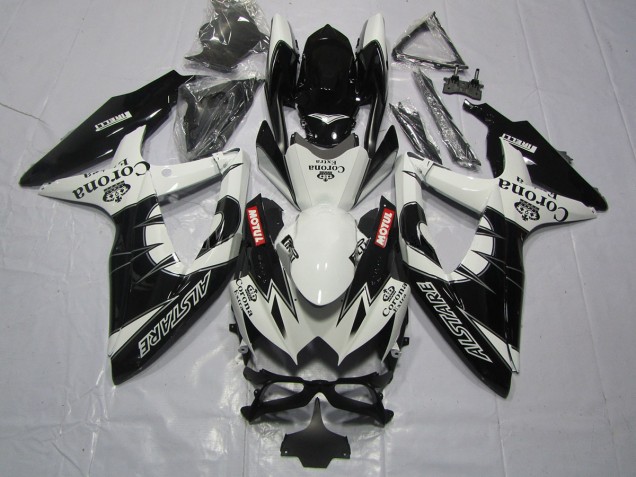 Black Corona 2008-2010 GSXR 600-750 Motorcycle Fairings