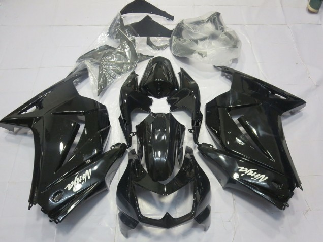 Black Gloss 2008-2012 Ninja 250 Motorcycle Fairings