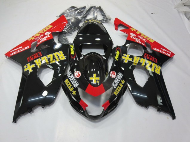 Black Rizla 2004-2005 GSXR 600-750 Motorcycle Fairings