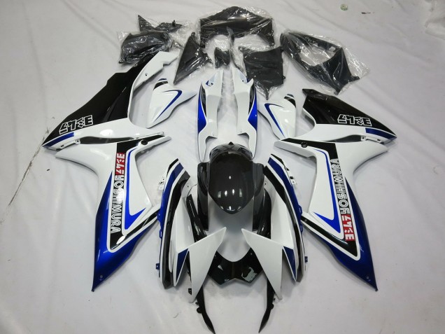 Black Rockstar 2011-2024 GSXR 600-750 Motorcycle Fairings