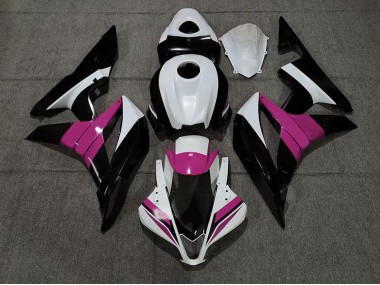 Black White and Pink 2007-2008 CBR600RR Motorcycle Fairings