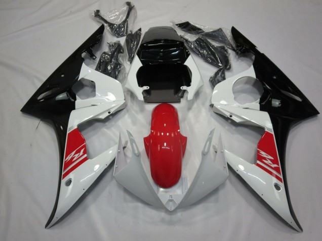 Black White and Red 2005 R6 Motorcycle Fairings Black White and Red 2005 R6 Motorcycle Fairings