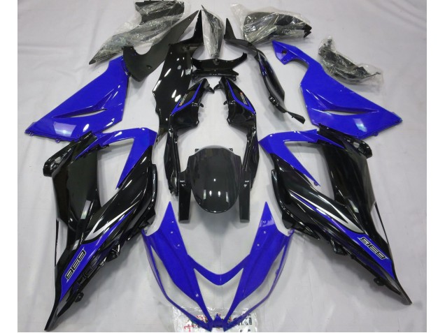 Black and Blue 2013-2018 ZX6R Motorcycle Fairings