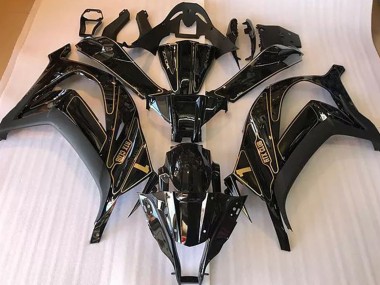 Black and Gold 2016-2019 ZX10R Motorcycle Fairings