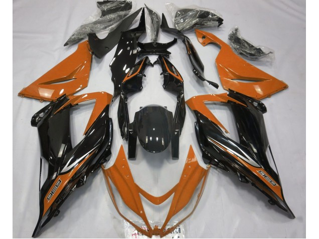 Black and Orange 2013-2018 ZX6R Motorcycle Fairings