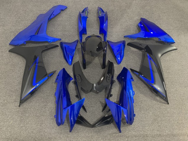 Blue Black and Grey 2011-2024 GSXR 600-750 Motorcycle Fairings