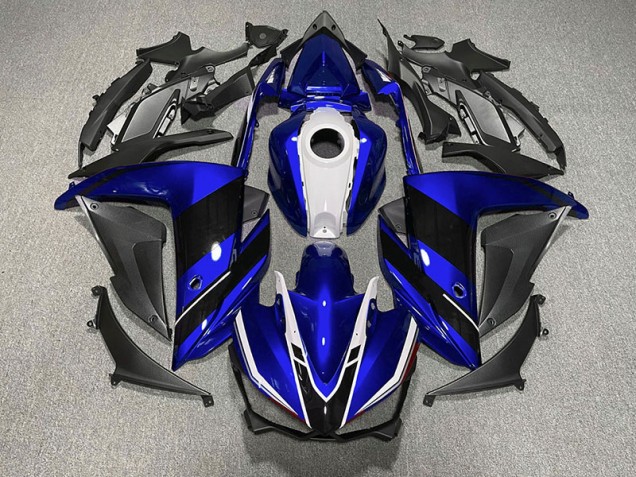 Blue Black and White 2015-2018 R3 Motorcycle Fairings