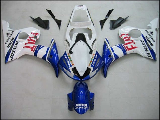 Blue Fiat 2005 R6 Motorcycle Fairings