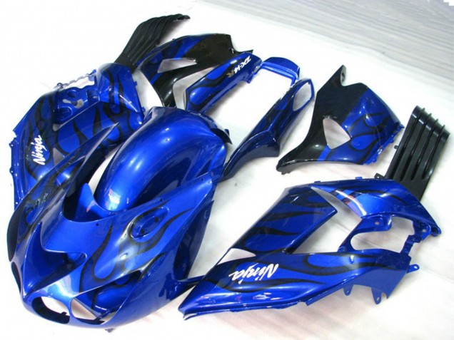Blue Flame 2006-2011 ZX14R Motorcycle Fairings Blue Flame 2006-2011 ZX14R Motorcycle Fairings