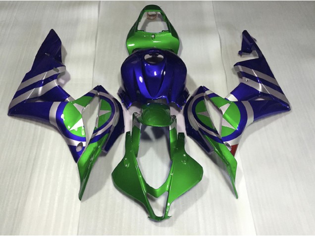 Blue Green Captain America 2007-2008 CBR600RR Motorcycle Fairings Blue Green Captain America 2007-2008 CBR600RR Motorcycle Fairings