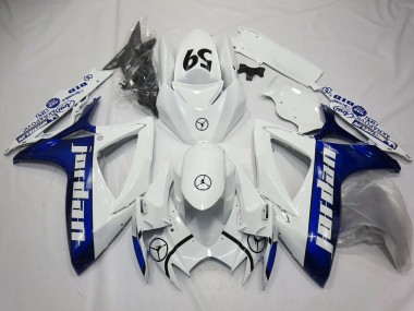 Blue Jordan 2006-2007 GSXR 600-750 Motorcycle Fairings