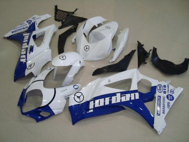 Blue Jordan 2007-2008 GSXR 1000 Motorcycle Fairings