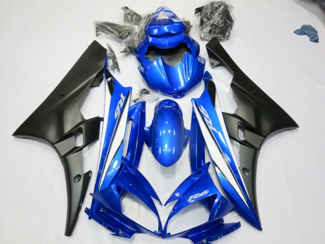 Blue Matte Black 2006-2007 R6 Motorcycle Fairings