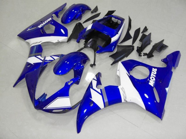 Blue Motul 2005 R6 Motorcycle Fairings