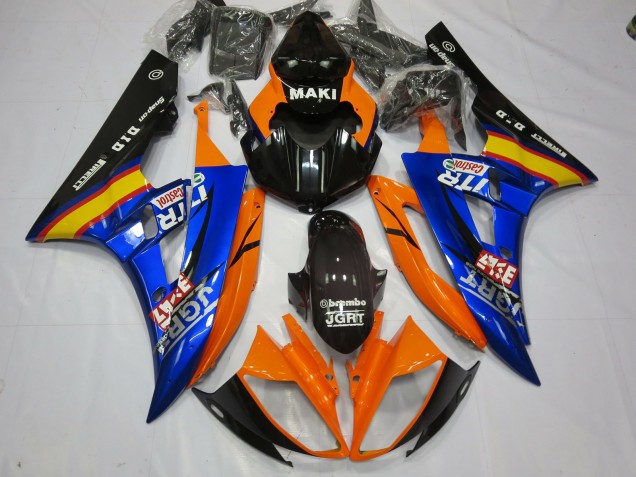 Blue Orange 2006-2007 R6 Motorcycle Fairings