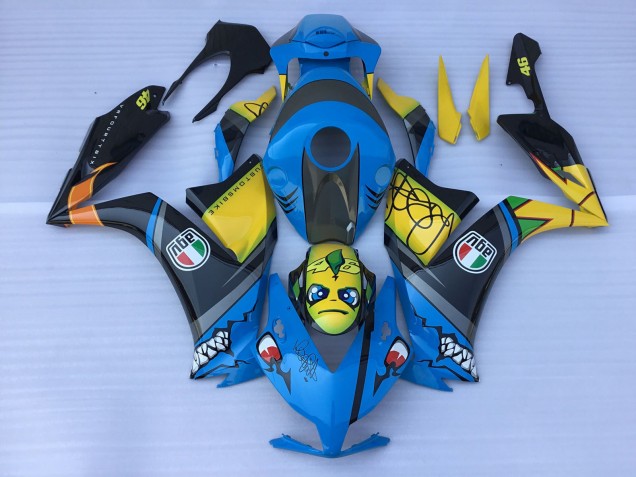 Blue Shark Teeth 2012-2016 CBR1000RR Motorcycle Fairings Blue Shark Teeth 2012-2016 CBR1000RR Motorcycle Fairings