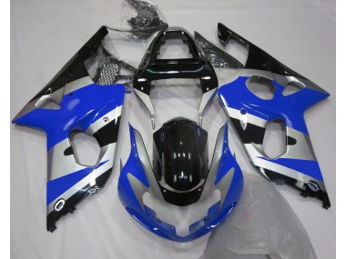 Blue Silver OEM Style 2000-2002 GSXR 1000 Motorcycle Fairings