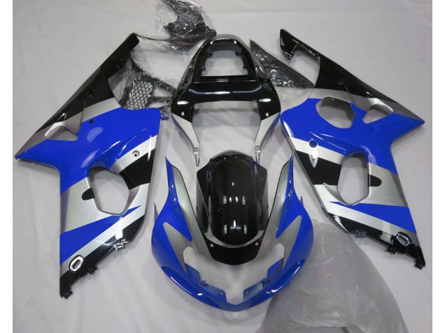 Blue Silver OEM Style 2000-2002 GSXR 1000 Motorcycle Fairings