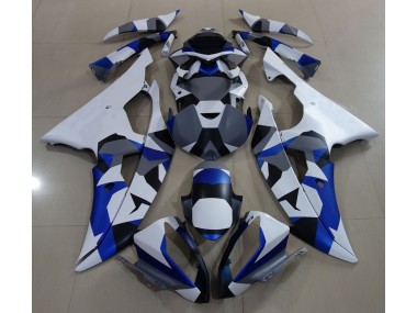 Blue Snow Camo 2008-2016 R6 Motorcycle Fairings