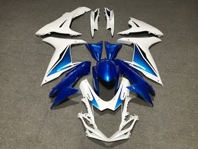 Blue White Custom 2011-2024 GSXR 600-750 Motorcycle Fairings Blue White Custom 2011-2024 GSXR 600-750 Motorcycle Fairings