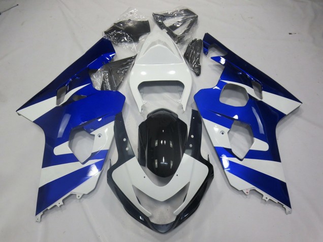 Blue White OEM Style 2004-2005 GSXR 600-750 Motorcycle Fairings