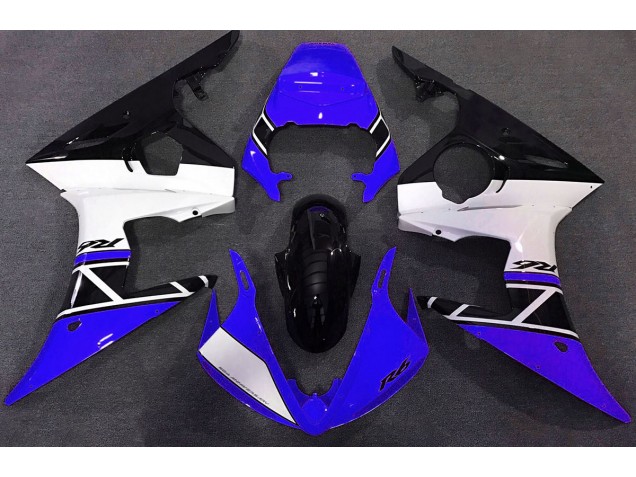 Blue White and Black 2003-2004 R6 Motorcycle Fairings Blue White and Black 2003-2004 R6 Motorcycle Fairings