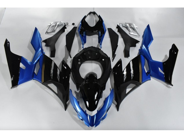 Blue and Black 2018-2023 Ninja 400 Motorcycle Fairings