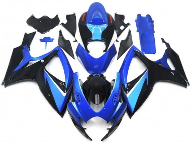 Blue and Black Special 2006-2007 GSXR 600-750 Motorcycle Fairings