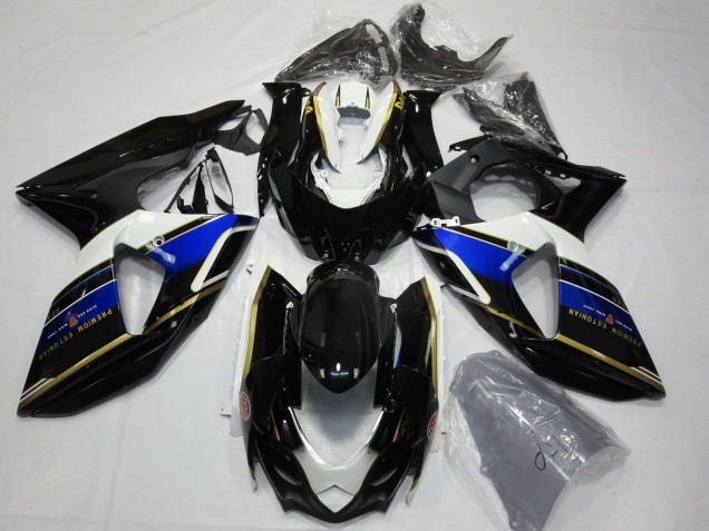 Blue and Gold 2009-2016 GSXR 1000 Motorcycle Fairings