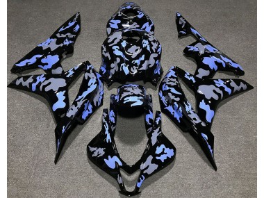 Blue and Grey Camouflage 2007-2008 CBR600RR Motorcycle Fairings