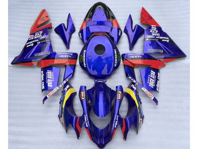 Blue and Red Trickstar 2004-2005 ZX10R Motorcycle Fairings Blue and Red Trickstar 2004-2005 ZX10R Motorcycle Fairings