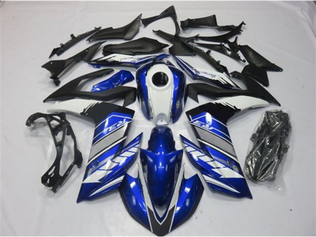Blue and Silver 2015-2018 R3 Motorcycle Fairings Blue and Silver 2015-2018 R3 Motorcycle Fairings