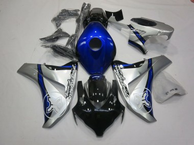 Blue and Silver TBR 2006-2007 CBR1000RR Motorcycle Fairings