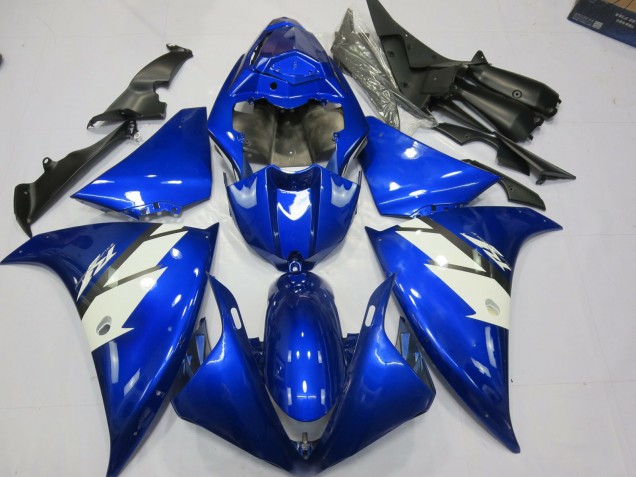 Blue and White 2012-2014 R1 Motorcycle Fairings