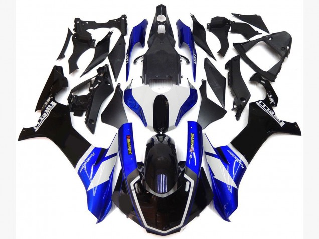 Blue and White Custom Style 2015-2019 R1 Motorcycle Fairings