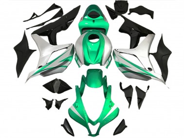 Bright Green and Silver OEM Style 2007-2008 CBR600RR Motorcycle Fairings
