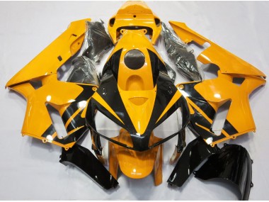 Bright Orange & Gloss Black Design 2005-2006 CBR600RR Motorcycle Fairings