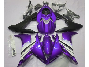 Bright Purple & White 2004-2006 R1 Motorcycle Fairings
